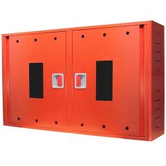 Шкаф пожарный ШП 120/60 У Красный (навесной, без задней стенки, 1200х600х230мм) фото 1