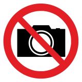 Знак Запрещается фотографировать d-250 мм пластик ПВХ фото 1
