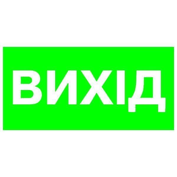 Указатель Выход 300х150 пластик ПВХ 000019227 фото