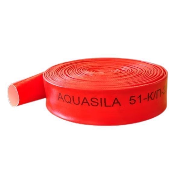 Рукав пожежний AQUASILA 51КП (полив) з двобічним полімерним покриттям полотно 000085287 фото