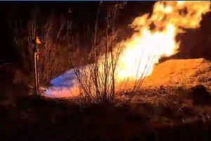 Из-за поджога сухой травы во Львове загорелся газопровод фото