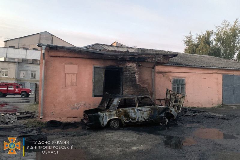 Днепропетровская область: автопожар в Новомосковске