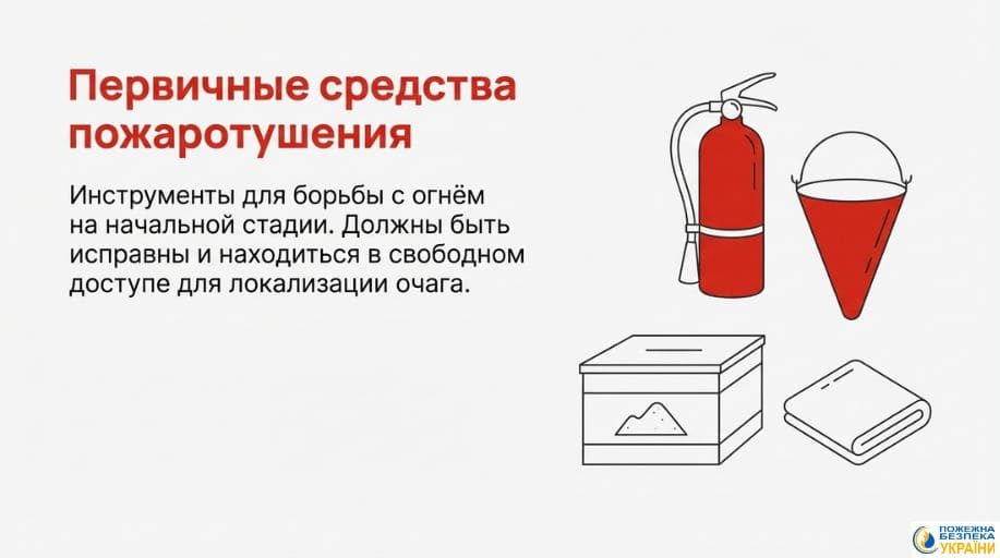 Первичные средства пожаротушения