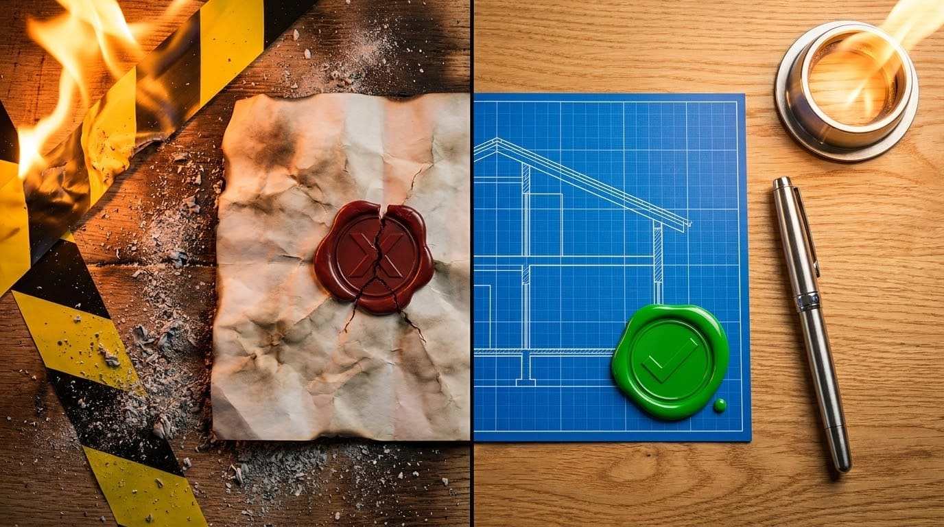 Символ відповідності проектної документації нормам пожежної безпеки ДБН