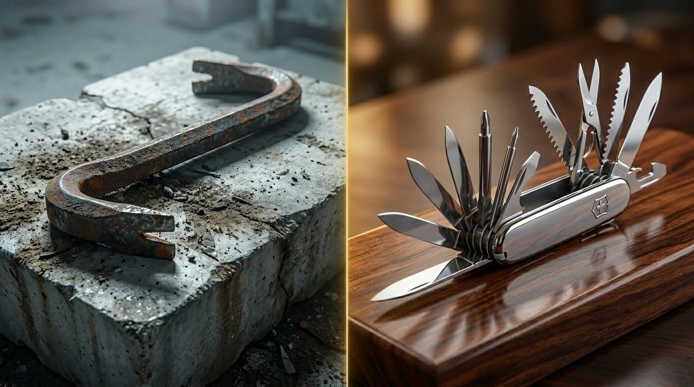 Швейцарський ніж як метафора багатофункціональності телескопічних протипожежних воріт для бізнесу