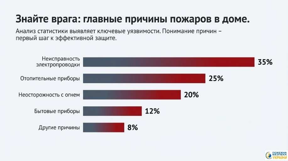 Причины возникновения пожара дома