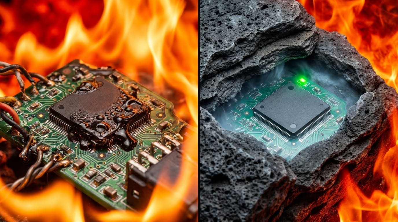 Захист мікропроцесора СКУД у термокишені під час впливу критичних температур пожежі