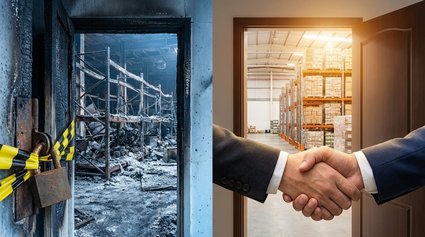 Захист складської нерухомості та активів бізнесу через встановлення систем протипожежного захисту