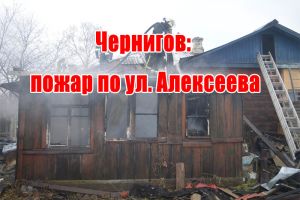Чернигов: пожар по ул. Алексеева