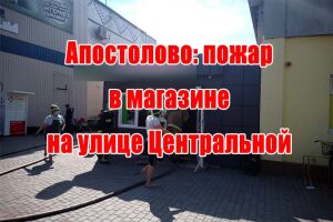 Апостолове: пожежа у магазині на вулиці Центральній