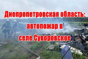 Дніпропетровська область: автопожежа в селі Суворовське