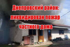 Днепровский район: ликвидирован пожар на территории частного домовладения