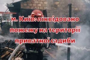 м. Київ: ліквідовано пожежу на території приватної садиби