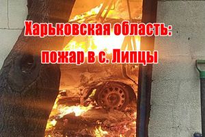 Харківська область: пожежа в с. Липці