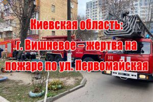 Київська область: м. Вишневе - жертва на пожежі по вул. Первомайська