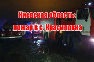 Киевская область: пожар в с. Красиловка