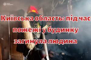 Київська область: під час пожежі у будинку загинула людина