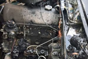 Київська обасть: загорівся ВАЗ 2107