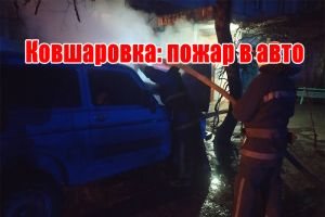 Ковшаровка: пожар в авто