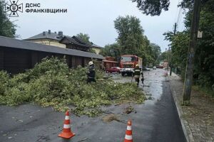 Ликвидация последствий непогоды в Коломые: угроза короткого замыкания и безопасность