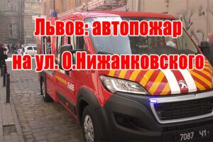 Львов: автопожар на ул. О.Нижанковского