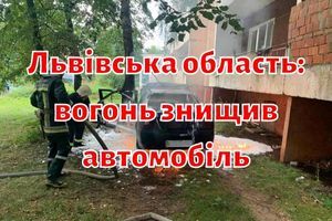 Львівська область: вогонь знищив автомобіль