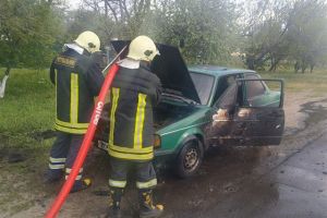 Сотрудники ГСЧС ликвидировали возгорание 4 автомобилей в Черкасской области