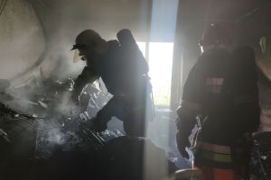 В Хмельницкой области горела квартира в девятиэтажке 