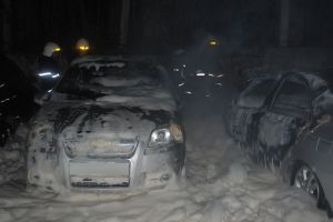 В Николаеве ликвидирован пожар автомобилей