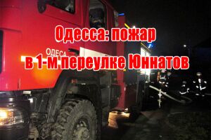 Одесса: пожар в 1-м переулке Юннатов