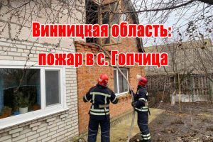 Винницкая область: пожар в с. Гопчица