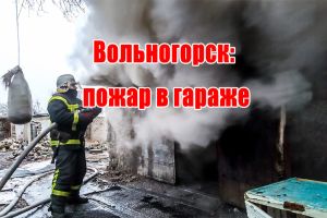 Вольногорск: пожар в гараже