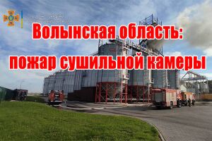 Волинська область: пожежа сушильної камери