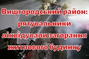 Вышгородский район: спасатели ликвидировали возгорание жилого дома