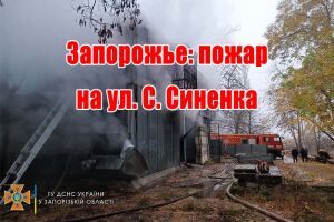 Запоріжжя: пожежа на вул. С. Синенка