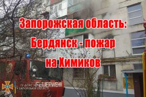 Запорізька область: Бердянськ - пожежа на Хіміків