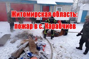 Житомирская область: пожар в с. Карабчиев