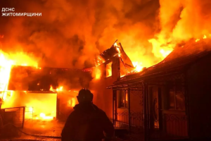 ❗️Житомирська область: рятувальники ліквідували пожежу в приватному домогосподарстві❗️