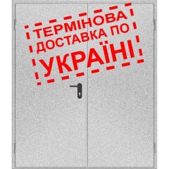 Двери противопожарные металлические глухие ДМП ЕІ30-2-2100х1400 лев., ЕвроСтандарт фото 1