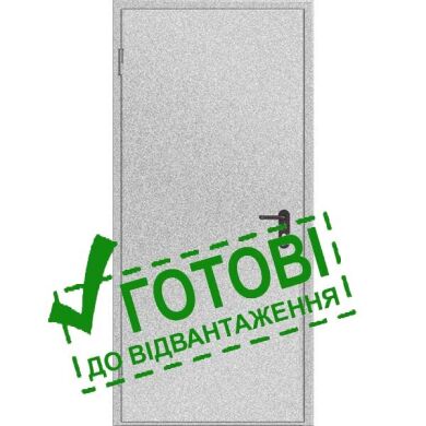 Двери противопожарные металлические глухие ДМП ЕІ60-1-2100х1000 лев., (самодоводящая петля) фото 1