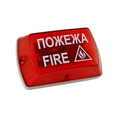 Оповіщувач світлозвуковий "Тортила" С-05С-220, з інформ. написом фото 1