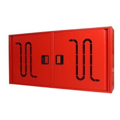 Шкаф пожарный ШП 120/60 У-С Красный (навесной, с задней стенкой, 1200х600х230мм) фото 1