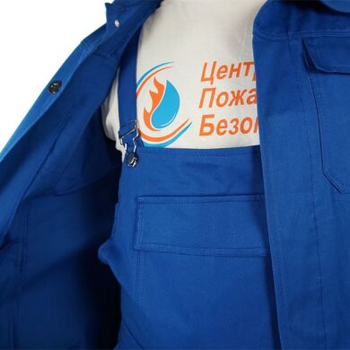 Полукомбинезон с курткой ЕВРО расцветка василек Саржа размер 40-42* рост 1-2