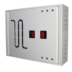 Шкаф пожарный ШП 90/70 У Белый (навесной, без задней стенки, 900х700х230мм) фото 1