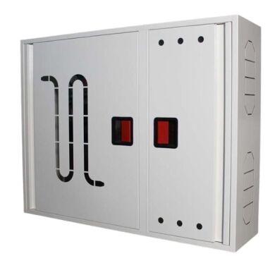 Шкаф пожарный ШП 90/70 У-С Белый (навесной, с задней стенкой, 900х700х230мм) фото 1