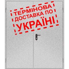 Двери противопожарные металлические глухие ДМП ЕІ30-2-2100х1400 прав., ЕвроСтандарт фото 1