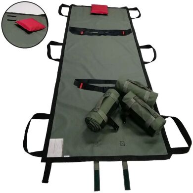 Носилки бескаркасные мягкие тактические спасательные КД-1Кі Ткань Cordura 1000 D нейлон