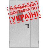 Двері протипожежні металеві з склінням ДМП ЕІ60-2-2100x1200 лів., ЄвроСтандарт фото 1